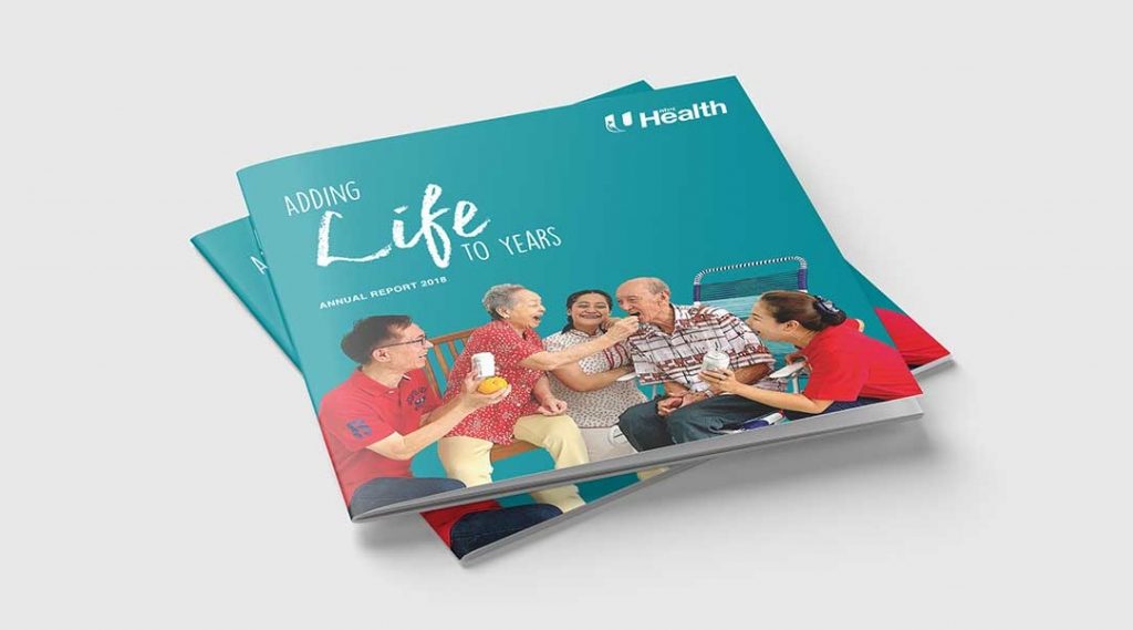 ntuc health annual report design